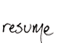 resume
